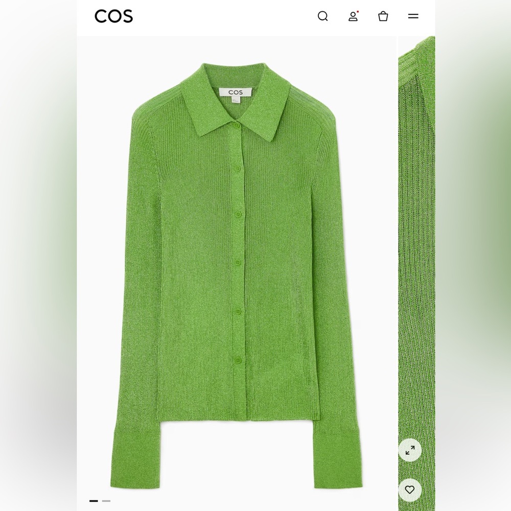 COS Vibrant Green Women's Cardigan